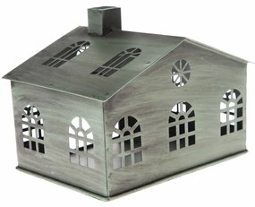 Fém gyertyatartó Rustik House, 16 x 12 x 10 cm, 16x 12 x 10 cm