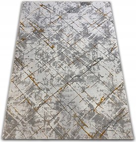 Szőnyeg 120x170 Modern Szürke Hálószoba Nappali Arany Glamour Arany