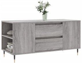 szürke sonoma színű szerelt fa dohányzóasztal 102x44,5x50 cm