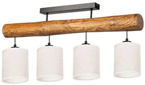 Spot-Light 62804451 - Felületre szerelhető csillár TRENO 4xE27/25W/230V fenyő