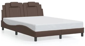 barna ágykeret Viana LED-ekkel matrac nélkül 120 x 200 cm