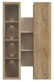 INAR fali polc tölgy/bézs