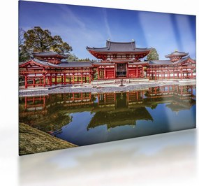 Üveg kép - Buddhista templom (70x50 cm)