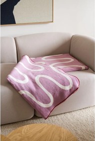 Rózsaszín takaró 150x200 cm Swirl – noo.ma