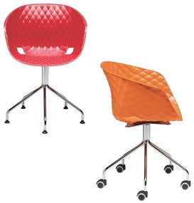 MO Uni-Ka IV. Fix vagy görgős forgatható fémvázas tárgyaló szék