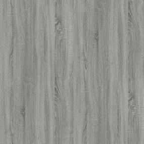 3 szintes szürke sonoma szerelt fa könyvszekrény 40x24x109 cm
