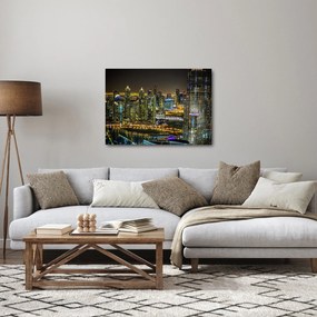 Éjszakai város képe (70x50 cm)
