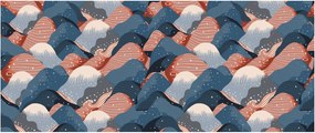 Kép - Hullámok és dombok (120x50 cm)