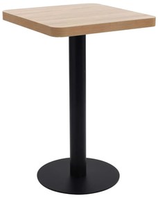 Világosbarna MDF bisztróasztal 50 x 50 cm