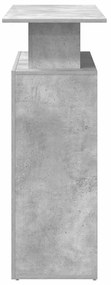 recepciós pult betonszürke 100x40x104 cm szerelt fa