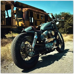 Poszterek 100x100 Klasszikus motorkerékpár Motor