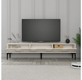 TV asztal/szekrény Bipemu 3 (krém + fekete) . 1095678