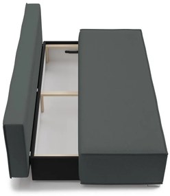 Háromszemélyes kanapé Bale  (sötétszürke + ezüst). 1099360