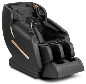 Masszázsfotel Fekete Eco-bőr Kárpittal. VX MAX