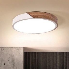 Brilagi - LED mennyezeti lámpa PILANA LED/24W/230V tölgy/fehér átm. 30 cm