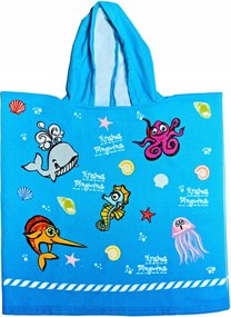 Gyerek strandköpeny strandtörölköző M-es