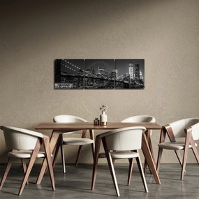 A New York-i Brooklyn-híd képe (órával) (90x30 cm)