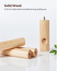 Tömör fa kabáttartó 8 kampóval 175cm magas