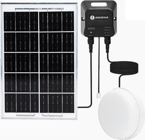 Aigostar - napelemes LED lámpa LED/70W/12V 6000 mAh 6500K átm. 20,5 cm