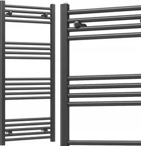 Fürdőszobai Radiátor Létra 500x1200 482W 18-BORDÁS Fekete Slim 50x120cm