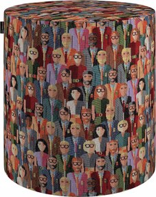 Dekoria Barrel puff piros-kék