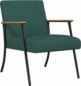 vidaXL karosszék Sötétzöld 59 x 75 x 78 cm szövet