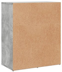 2 db betonszürke szerelt fa tálalószekrény 60 x 31 x 70 cm
