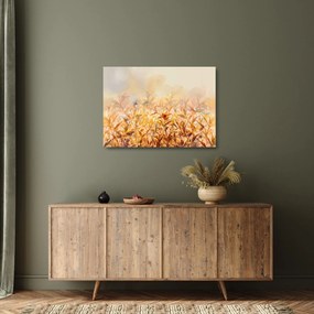 Kép - levelek az ősz színében, olajfestmény (üvegen) (70x50 cm)