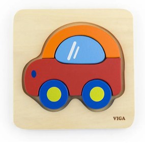 Fa képes kirakó puzzle Viga Autó