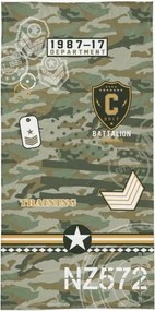 Strandtörölköző 70x140 Moro zöld ifjúsági pamut