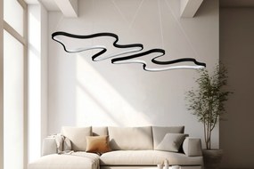 Függőlámpa, Duple Artisan - Fekete Body, Fehér Light