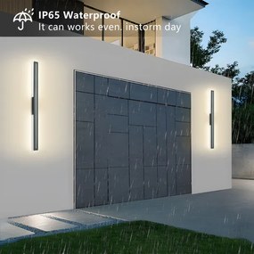 Brilagi - LED kültéri fali lámpa LINEO LED/24W/230V 3000K IP65 antracit