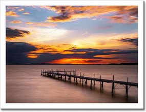 Poszterek keretben 40x30 Nyugati-tó híd