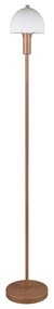 Bronzszínű állólámpa üveg búrával (magasság 120 cm) Glenn – Reality