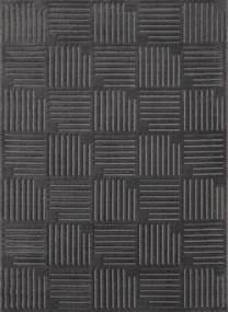 Nappali szőnyeg 200x280cm ,grafit modern kivágott minta,puha haj