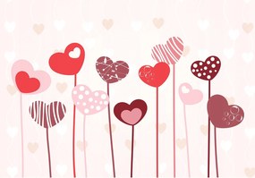 Fotótapéta Szerelem szíve vinil akcentus a falon 416x254 +ragasztó