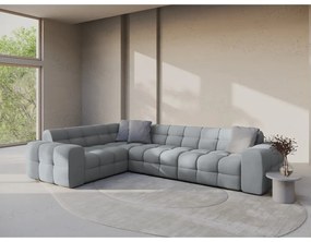 Szürke sarokkanapé (bal oldali-L alakú) Kendal – Micadoni