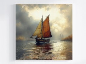 VĂĄszonkĂ©p VĂz Tenger HajĂł VitorlĂĄs UtazĂĄs HajĂłĂșt FelhĆk Köd 40x40