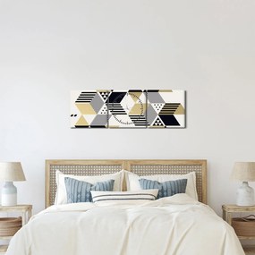 Kép - Geometriai formák N⁰1 (órával) (90x30 cm)