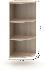 Befejező felsőszekrény, tölgy sonoma, NOVA PLUS NOPL-003-OH