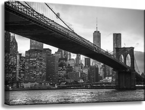 Manhattan híd fekete-fehér vászonkép 60X40
