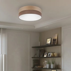 LED Mennyezeti lámpa SIRJA WOOD LED/36W/230V átm. 45 cm barna/tölgy