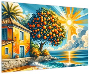 Kép - Ház narancsokkal I. (90x60 cm)