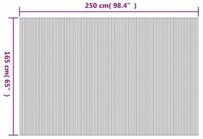 sötétbarna bambusz paraván 250 x 165 cm