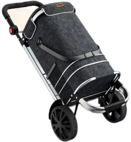 Jurhan EASY bevásárlótáska kerekekkel, 50l, fekete