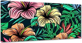 Vászonkép 60x30 Monstera Zöld levél