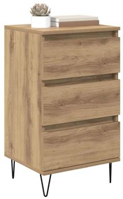 Széf fiókkal Artisan tölgy 40 x 35 x 70 cm Műszaki fa és vas