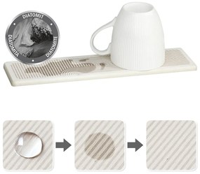 Bézs kovaföld edénycsepegtető alátét 30x8 cm Damon – Wenko
