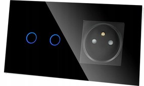 ĂrintĆkapcsolĂł Aljzattal Dupla Aljzattal Fekete N 2G1F KĂ©t Doboz