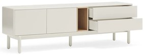 Krémszínű TV-állvány 180x56x40 cm Corvo – Teulat
